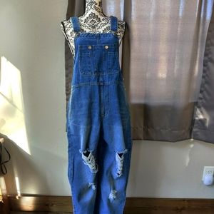 Denim women's overalls